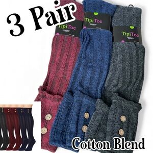🌸3 Pair Over Knee/Knee Length Marled Socks